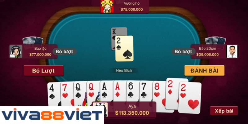 Cách chơi của game bài tiến lên miền Nam tại Viva88